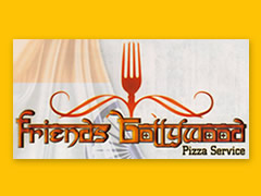 Friends Bollywood Pizza Service Logo